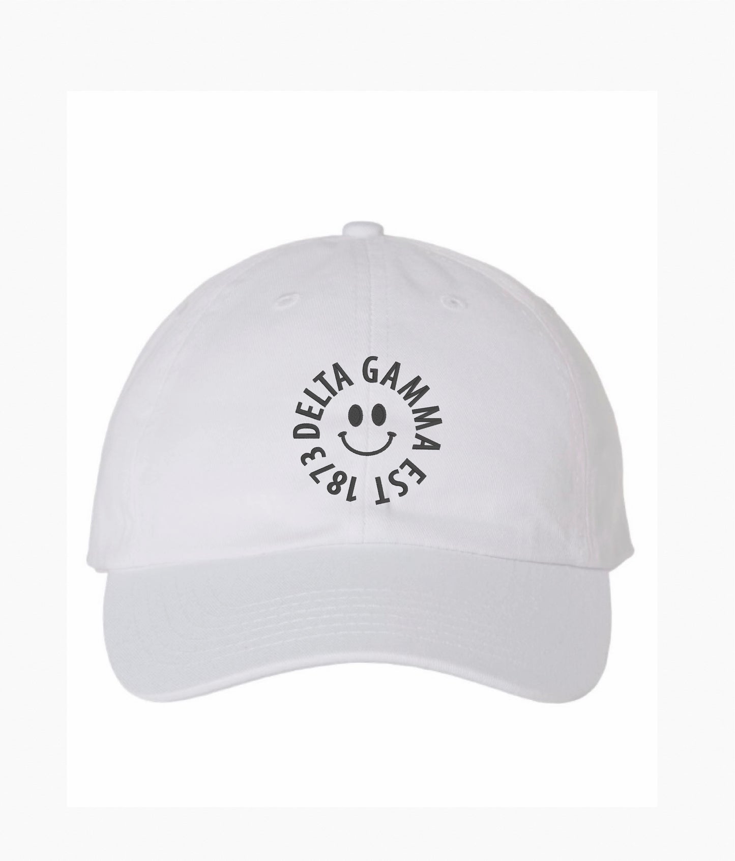 Smiley Embroidered Hat