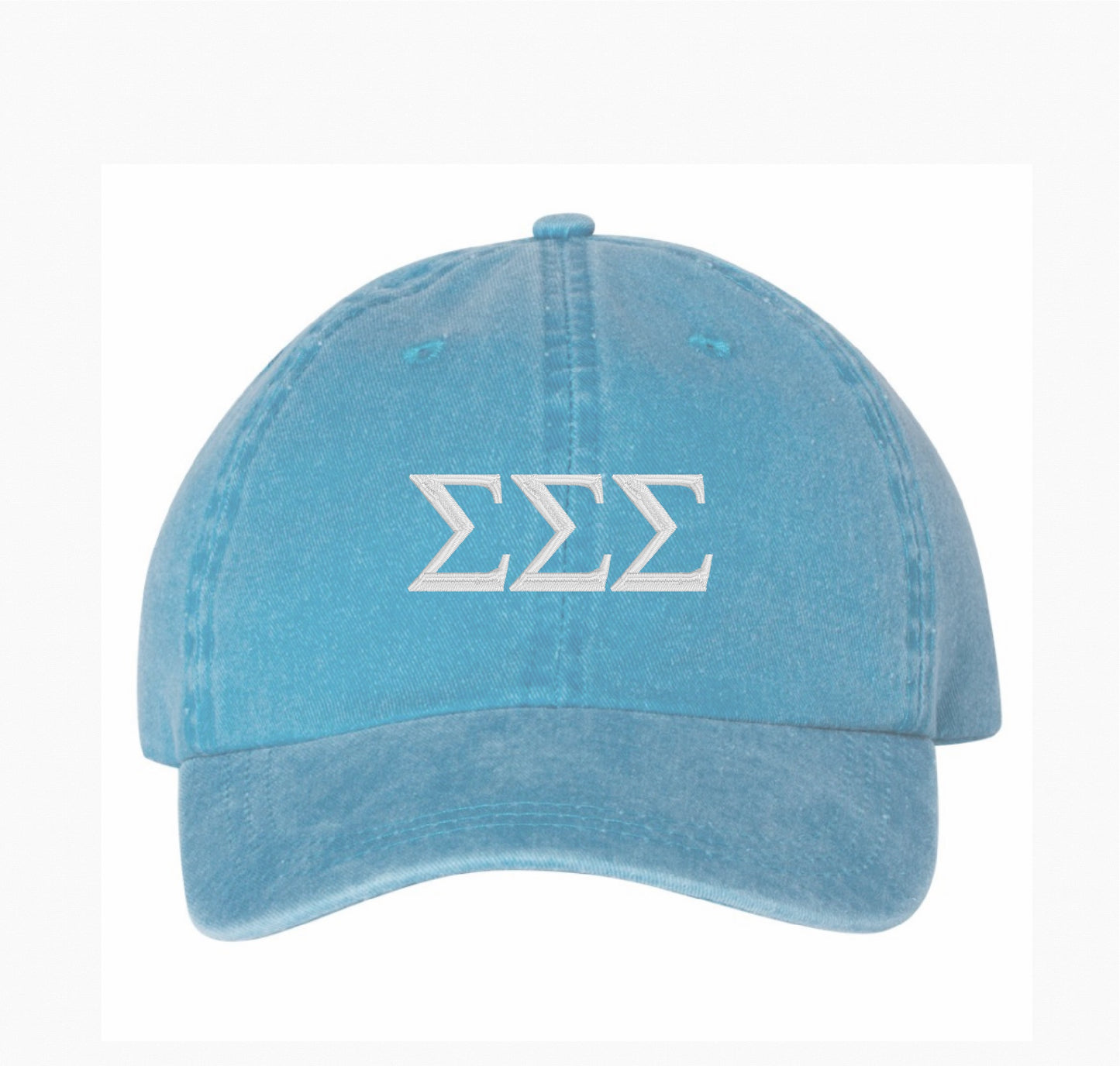 Greek Letters Embroidered Hat