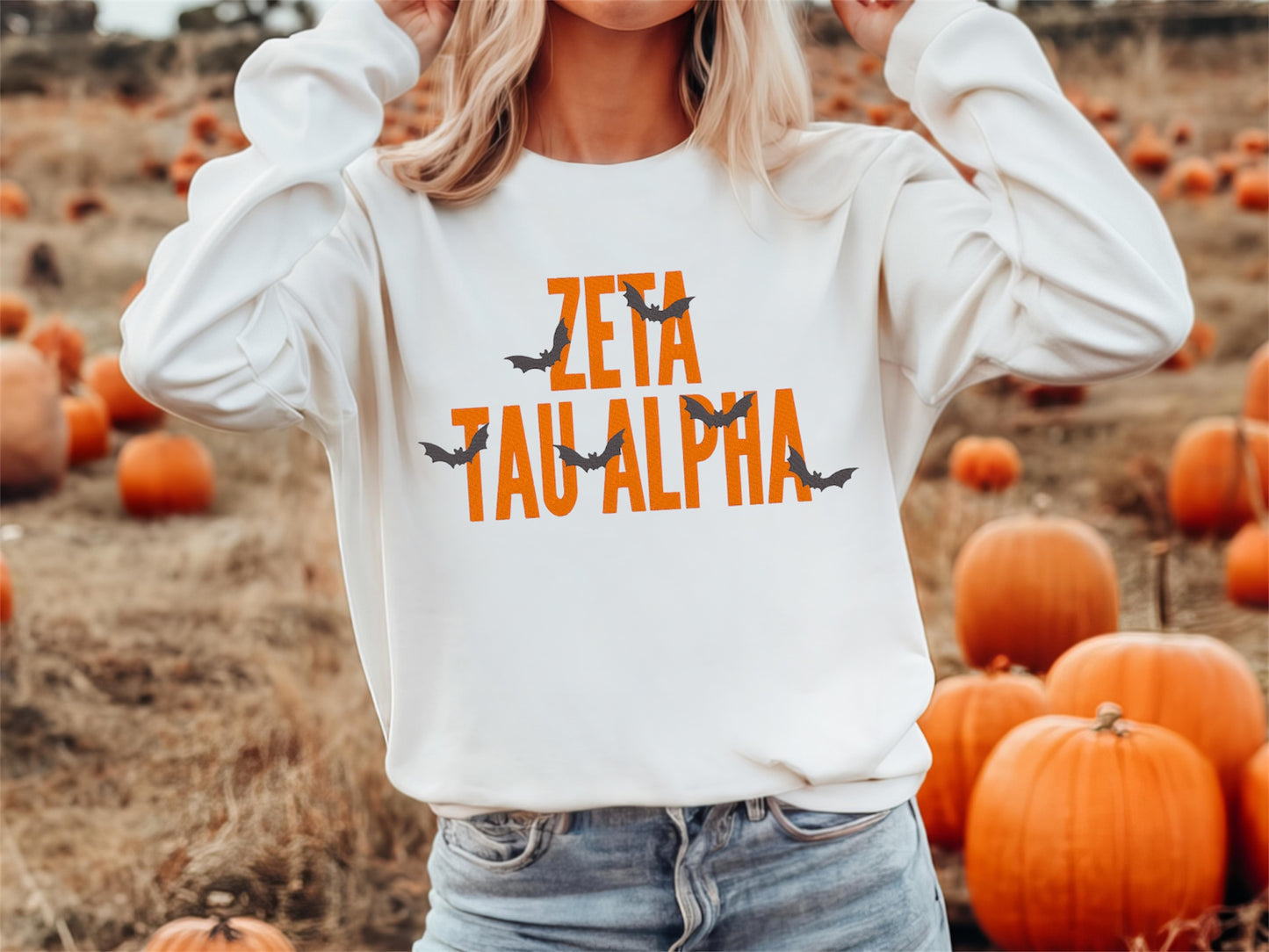 Halloween Bats Sorority Crewneck Sweatshirt