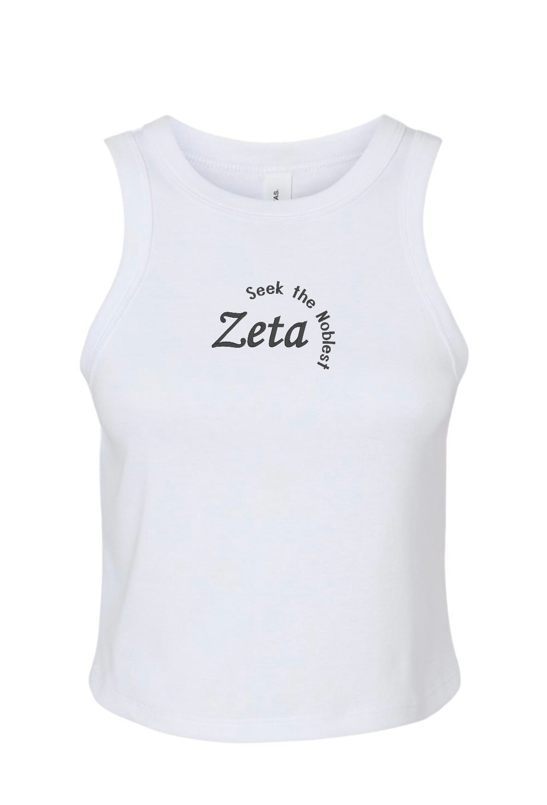 Embroidered Sorority Motto Tank Top