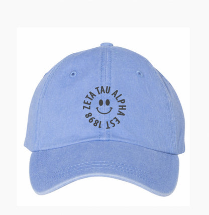 Smiley Embroidered Hat