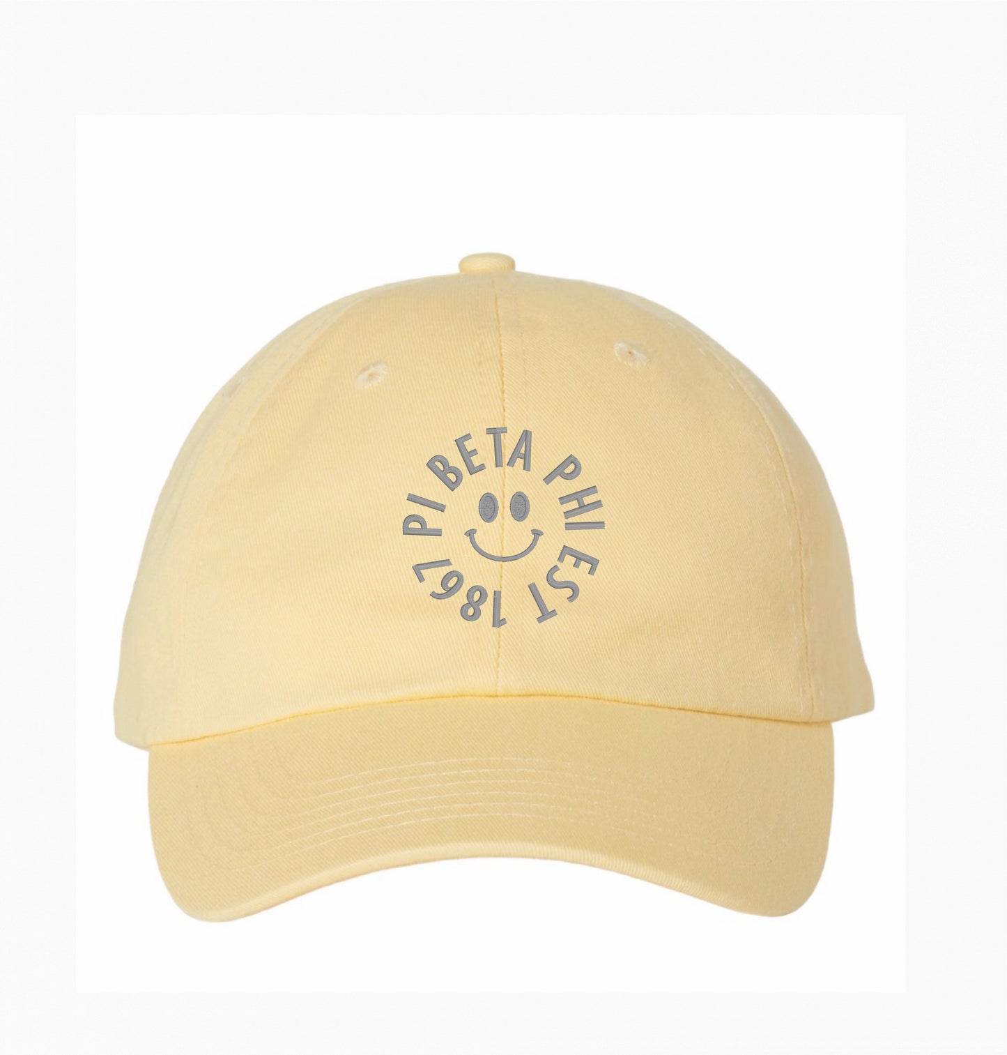 Smiley Embroidered Hat